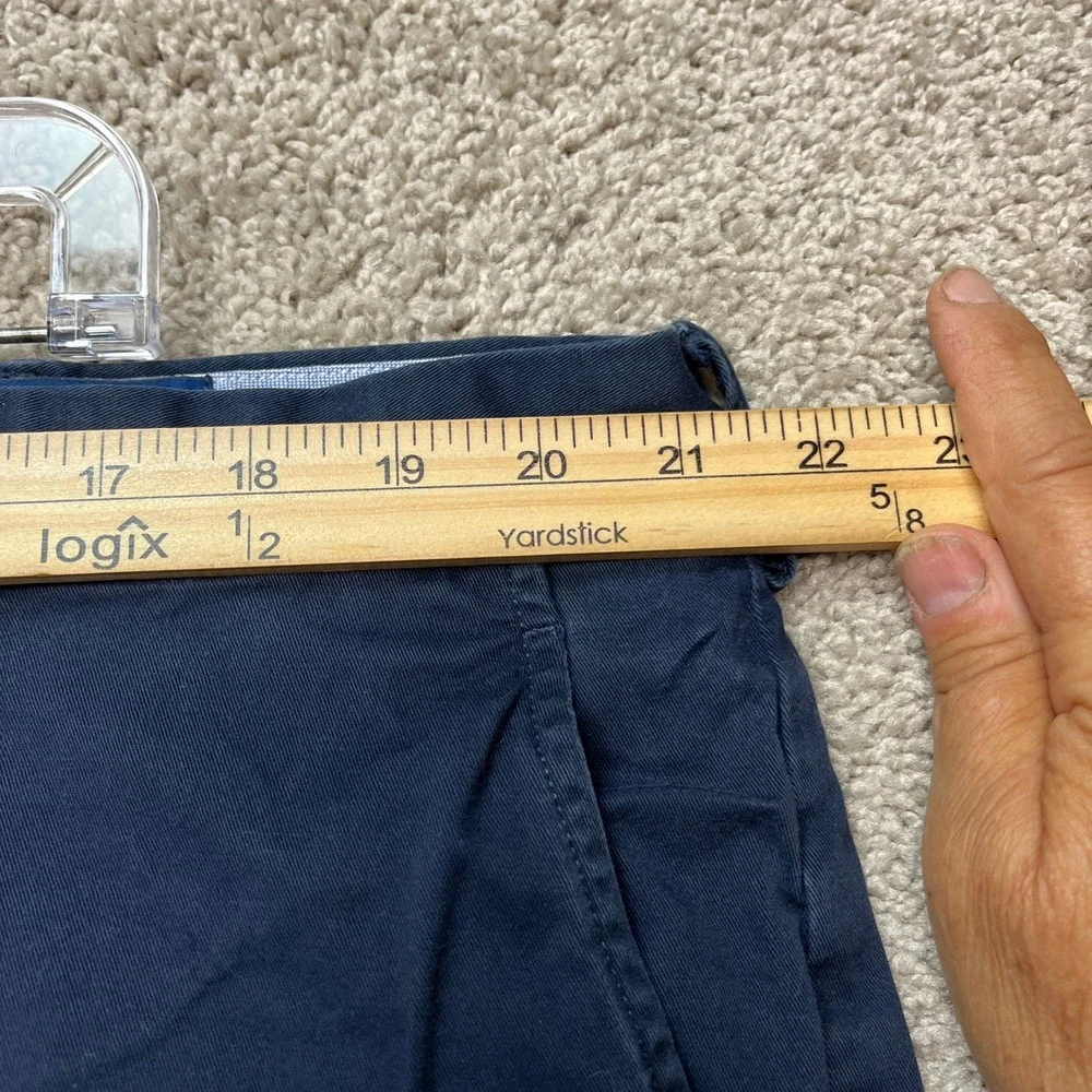 Polo Ralph Lauren Pants Mens 42x30 Navy Blue‎ Chino Stretch Straight Fit Twill